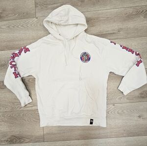 Mammouth Mountain California Snowbpard White Hoodie. Unisex Size M